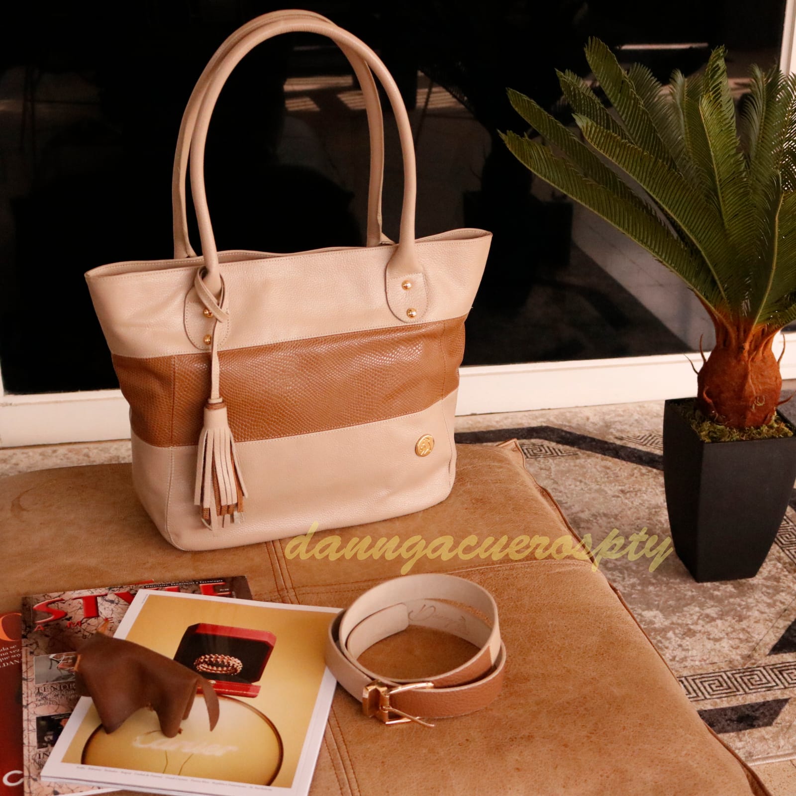 Cartera de Dama Beige/Miel 41725